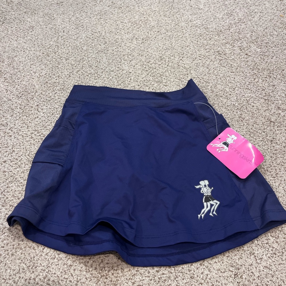Navy Blue Athletic Skort